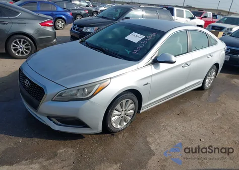 2017 Hyundai Sonata Hybrid Se из США, поврежденный, VIN KMHE24L1XHA056864